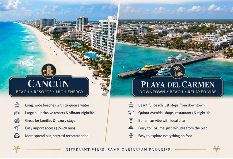 Cancun vs Playa del Carmen