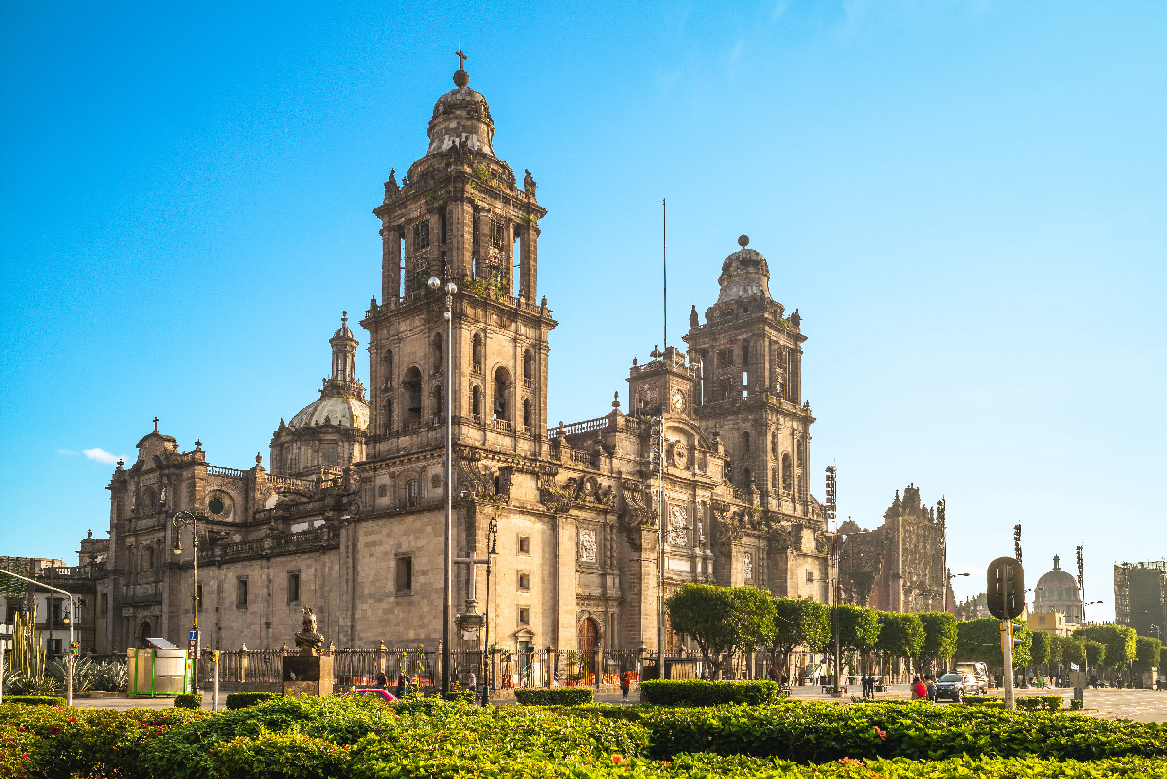Mexico City Zocalo Cathedral Destination Card