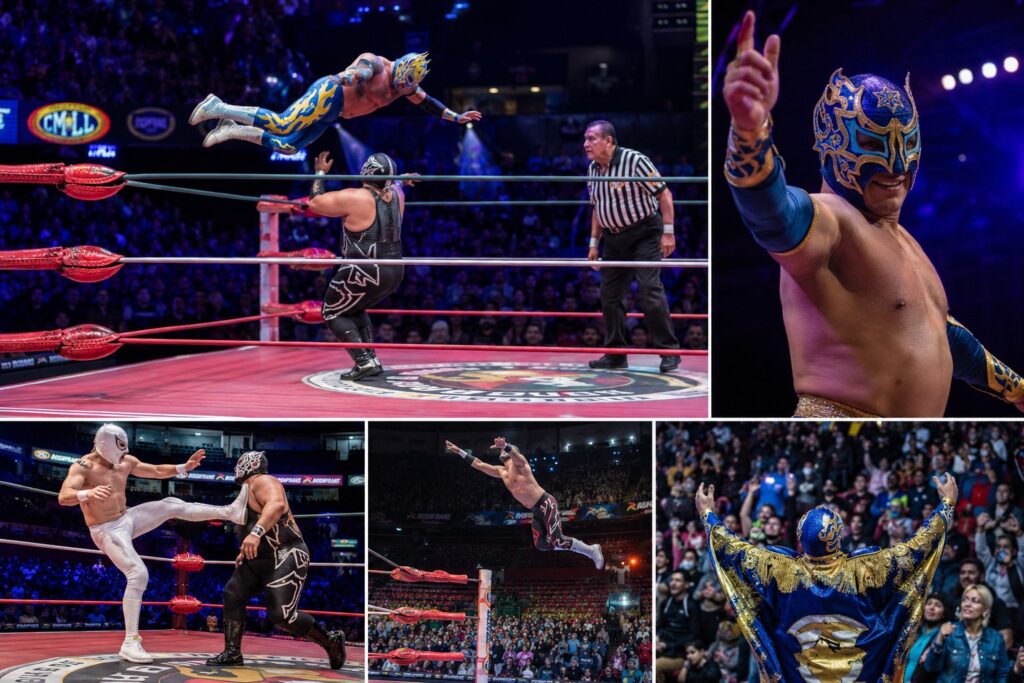 Lucha libre night in Mexico City
