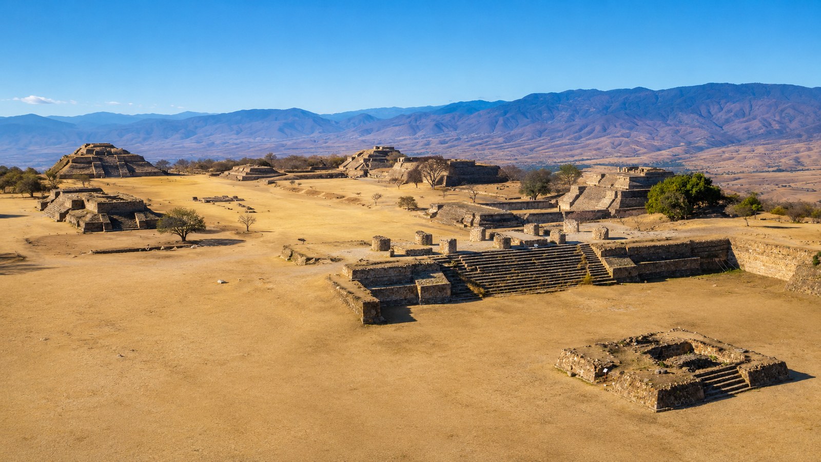 Monte Alban ruins near Oaxaca City