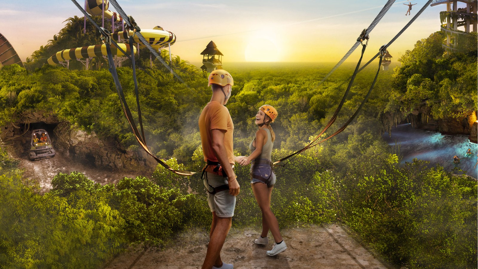 Xplor adventure park tour near Playa del Carmen