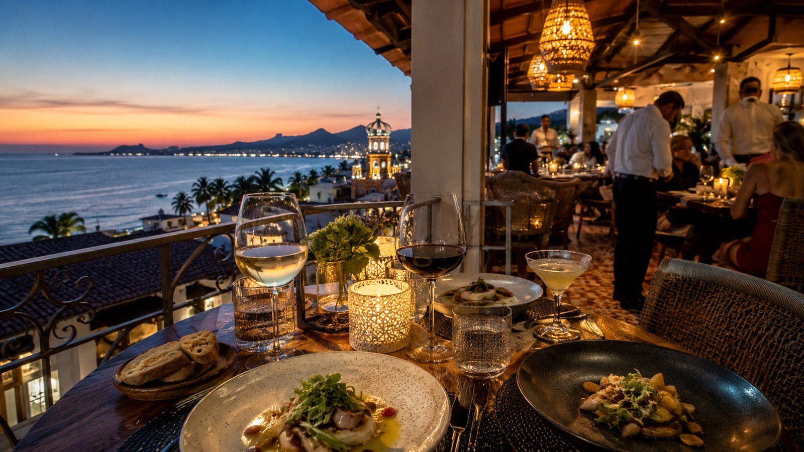 Puerto Vallarta polished dinner and reservation setting